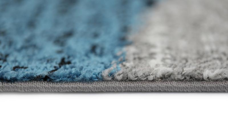 Blue & Grey Pablo Circles Rug - Nova Rugs