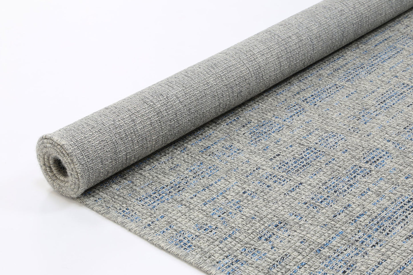 Blue & Grey Polo Sherrie Patio Rug - Nova Rugs
