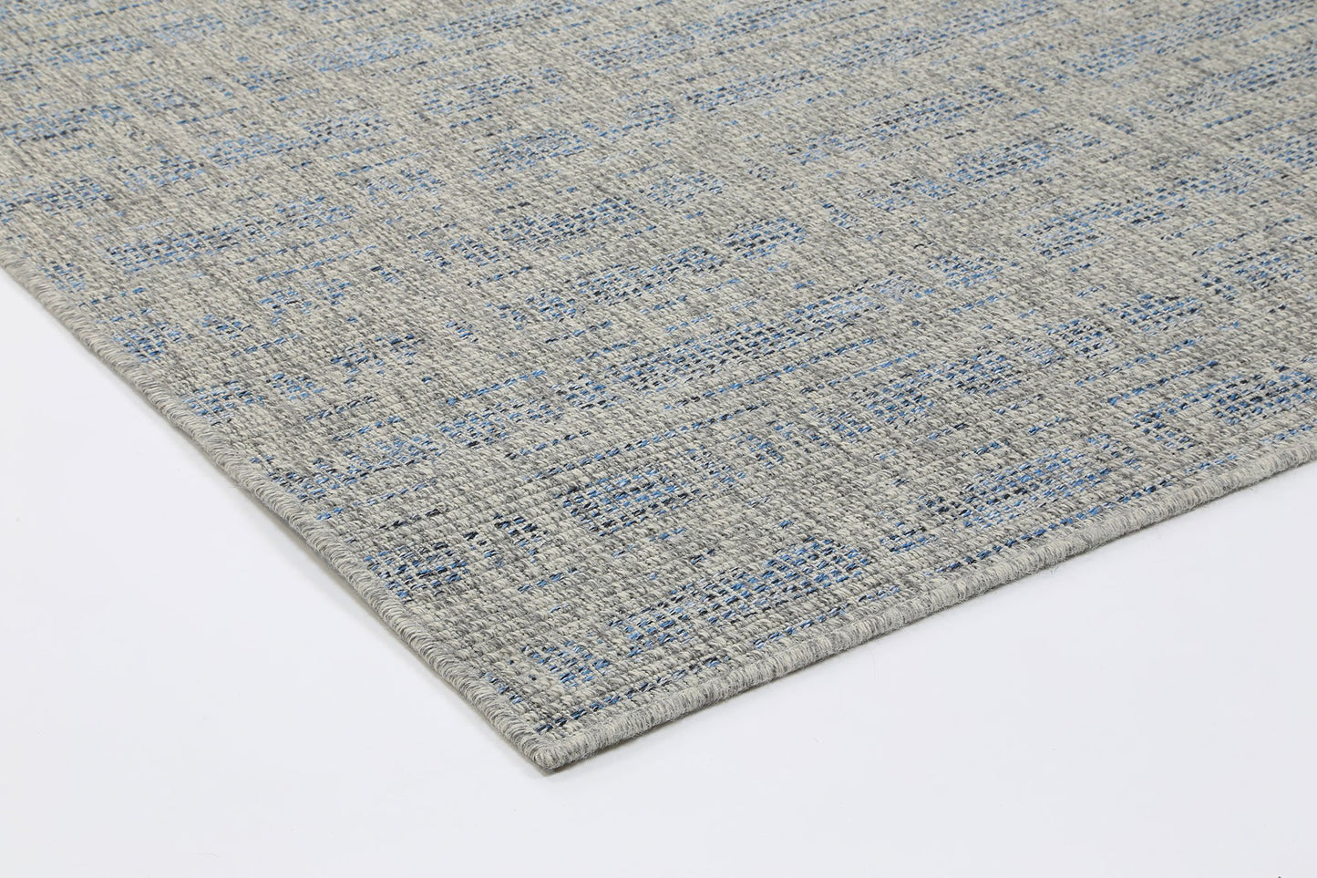 Blue & Grey Polo Sherrie Patio Rug - Nova Rugs