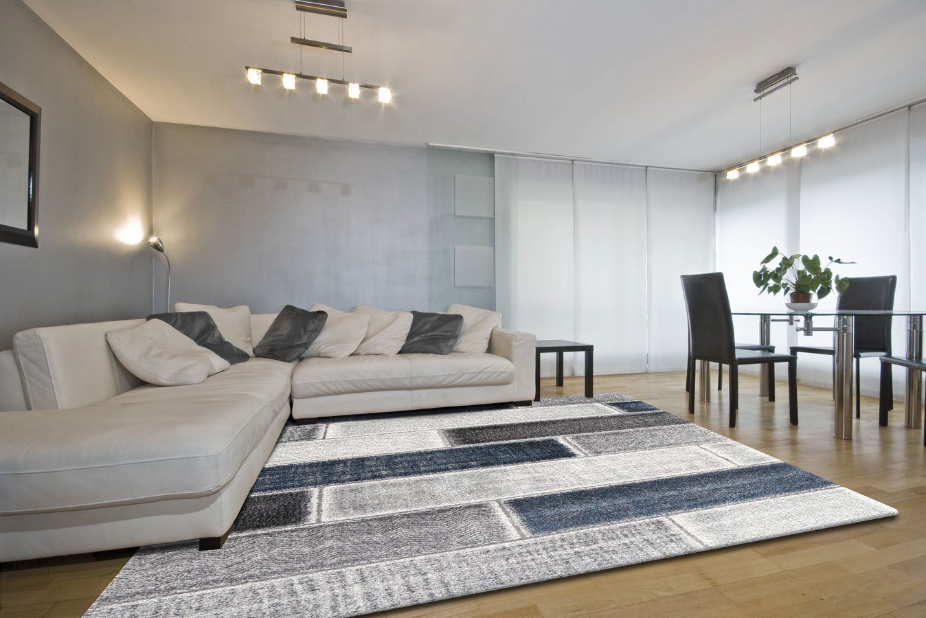 Blue Ivy Textured Modern Rug - Nova Rugs