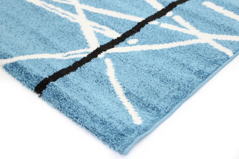 Blue Lines Pablo Abstract Rug - Nova Rugs