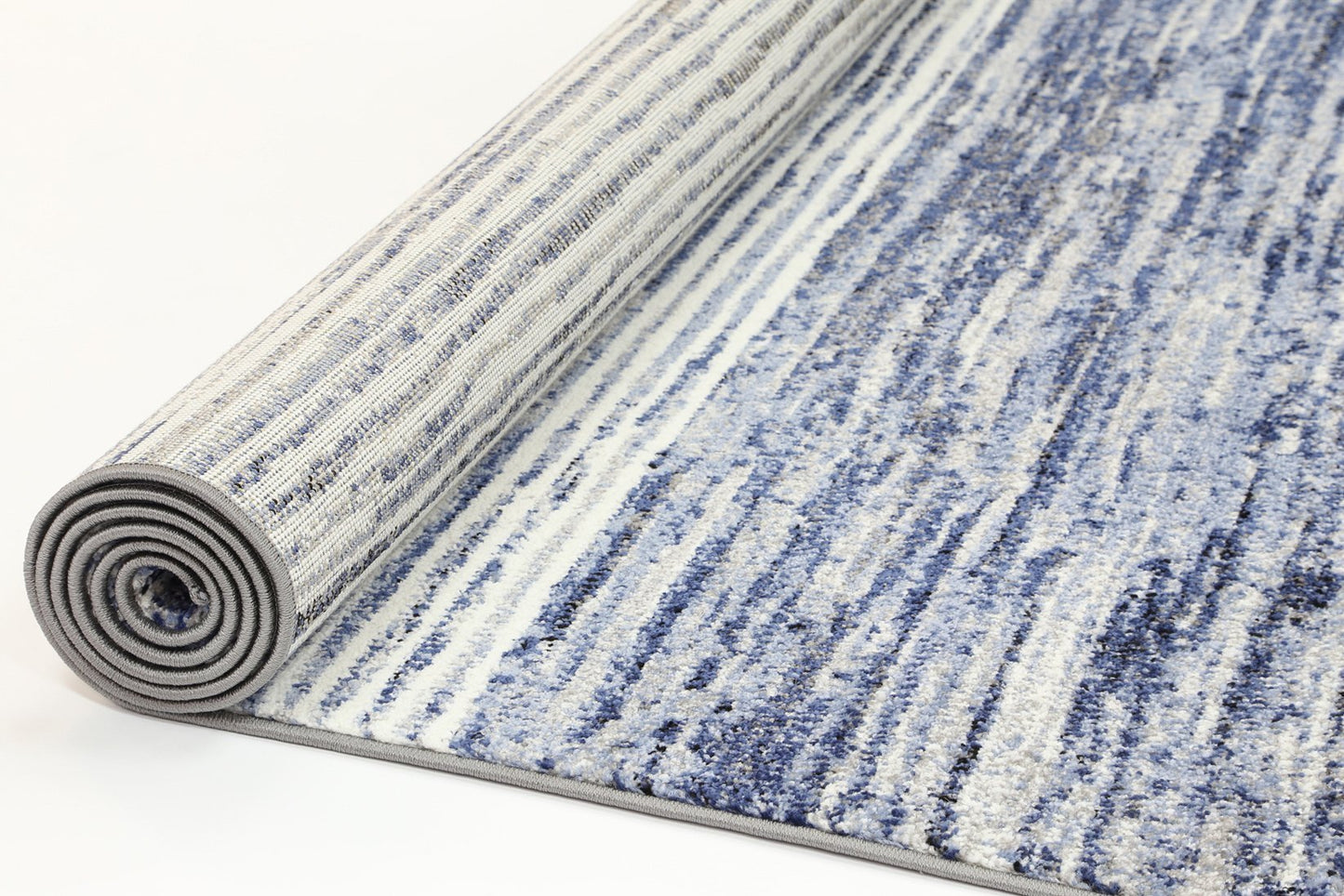Blue Modern Hampton Power Loomed Rug - Nova Rugs