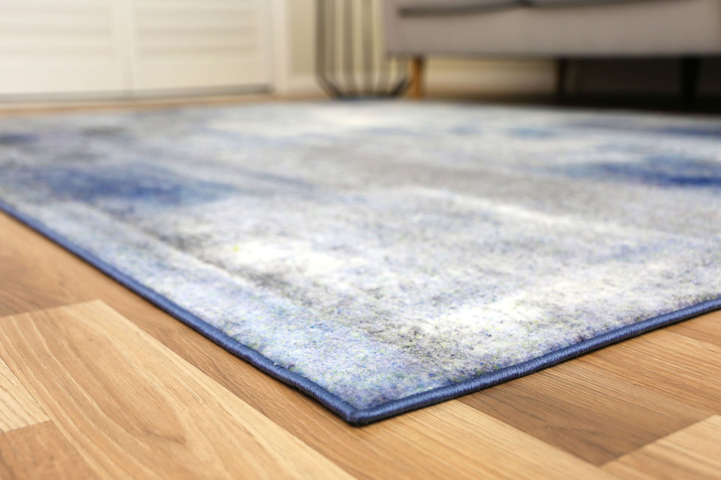 Blue Monet Power Loomed Rug - Nova Rugs