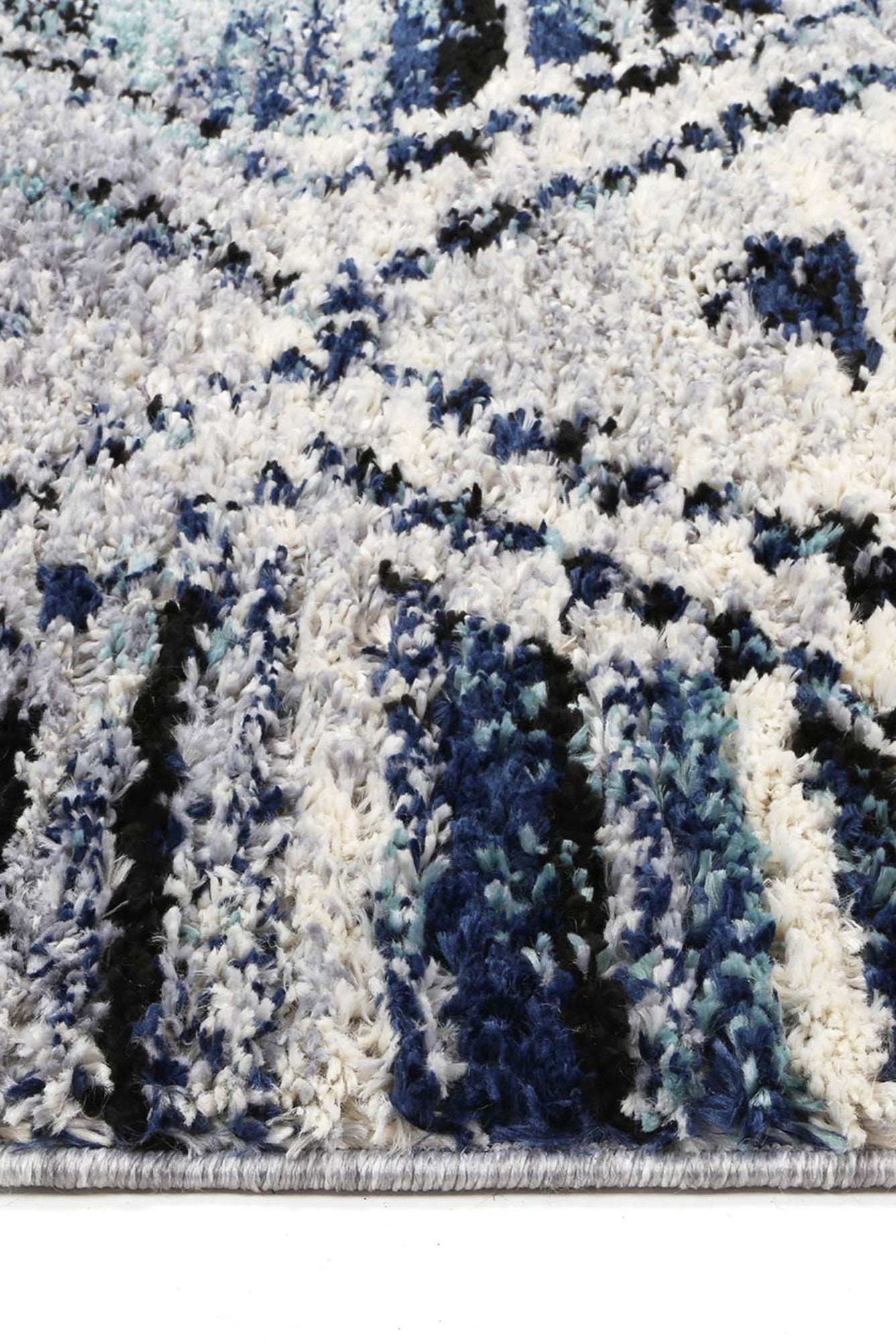 Blue Myk Diamond Rug - Nova Rugs