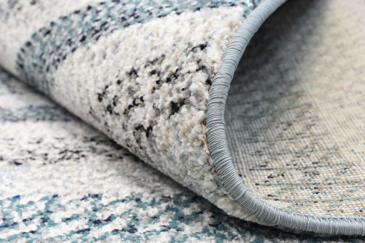 Blue Scandi Notes Rug - Nova Rugs