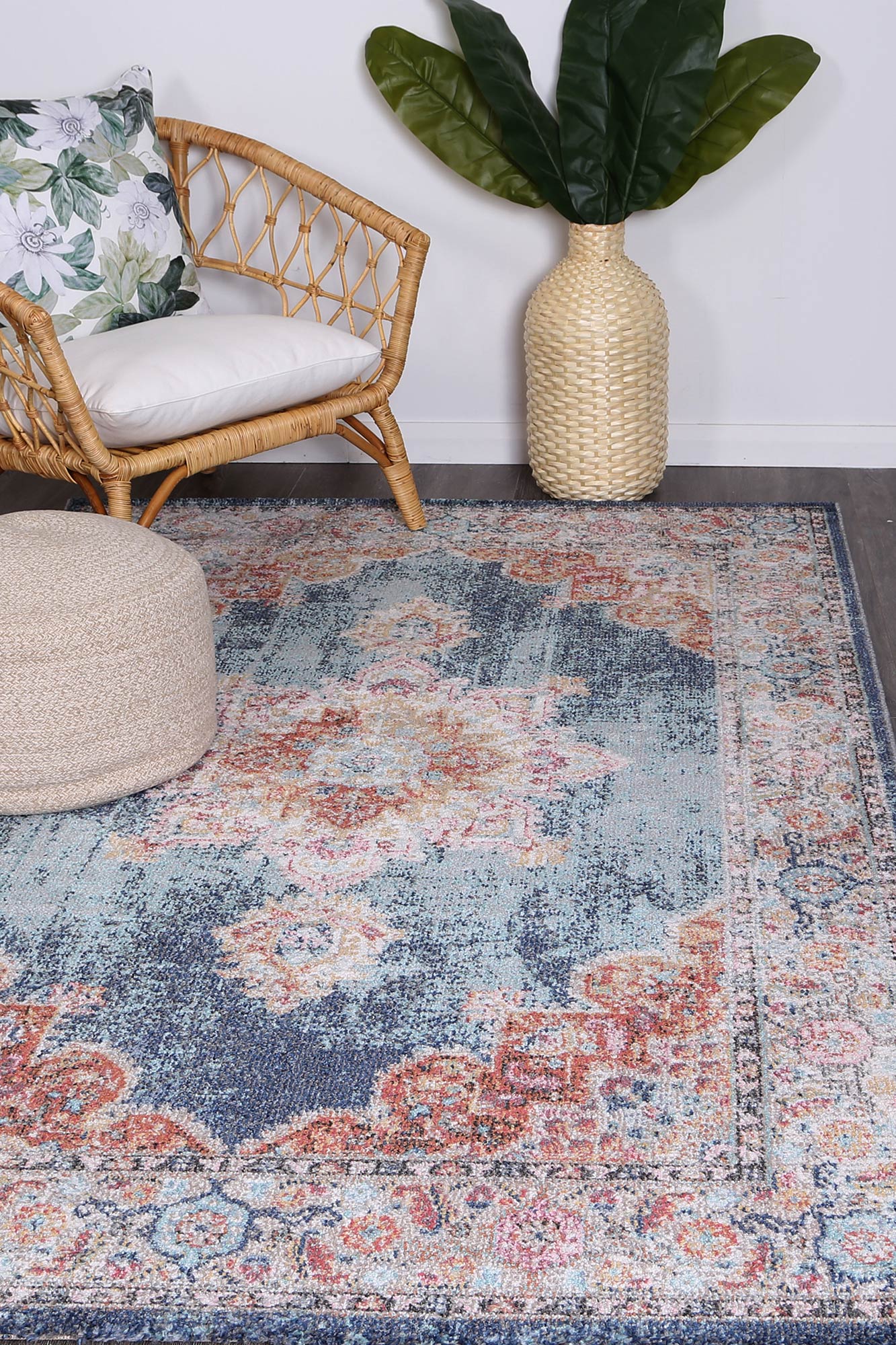 Brentwood Transitional Navy Rug - Nova Rugs