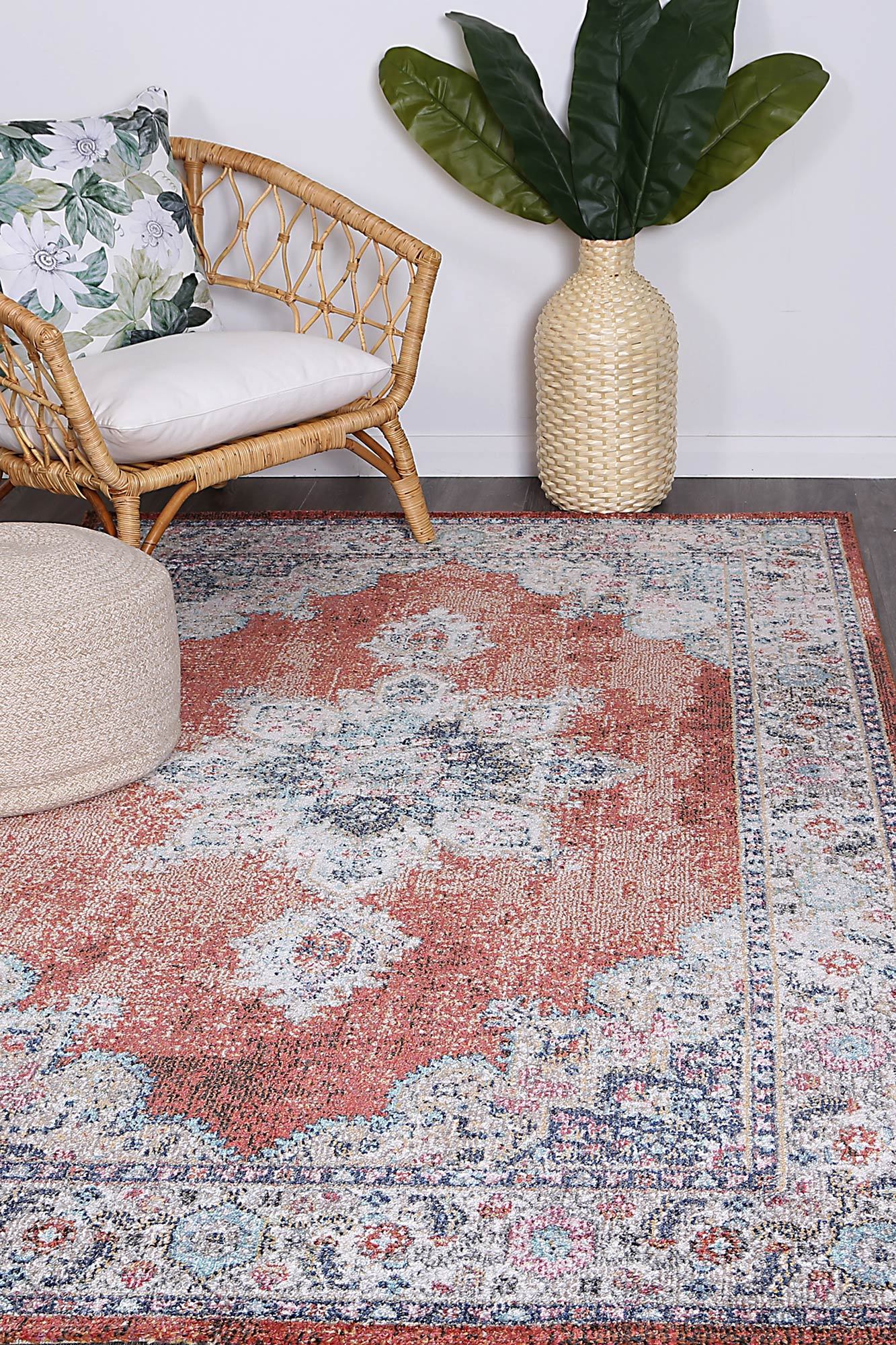 Brentwood Transitional Rust Rug - Nova Rugs