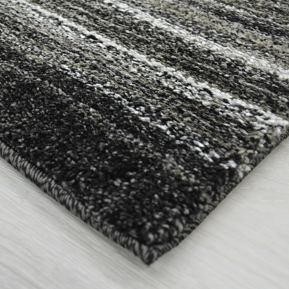 Bron Modern Rug, Black - Nova Rugs
