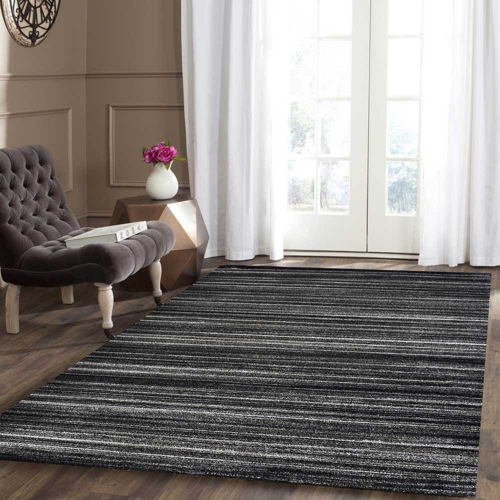 Bron Modern Rug, Black - Nova Rugs