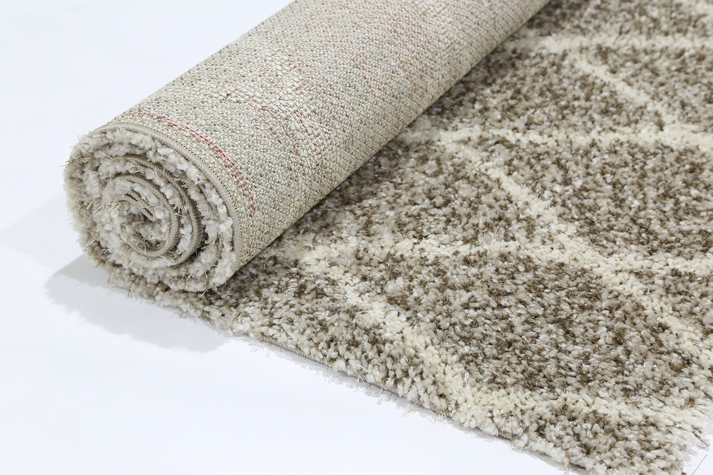 Brown Diamond Power Loomed Rug - Nova Rugs