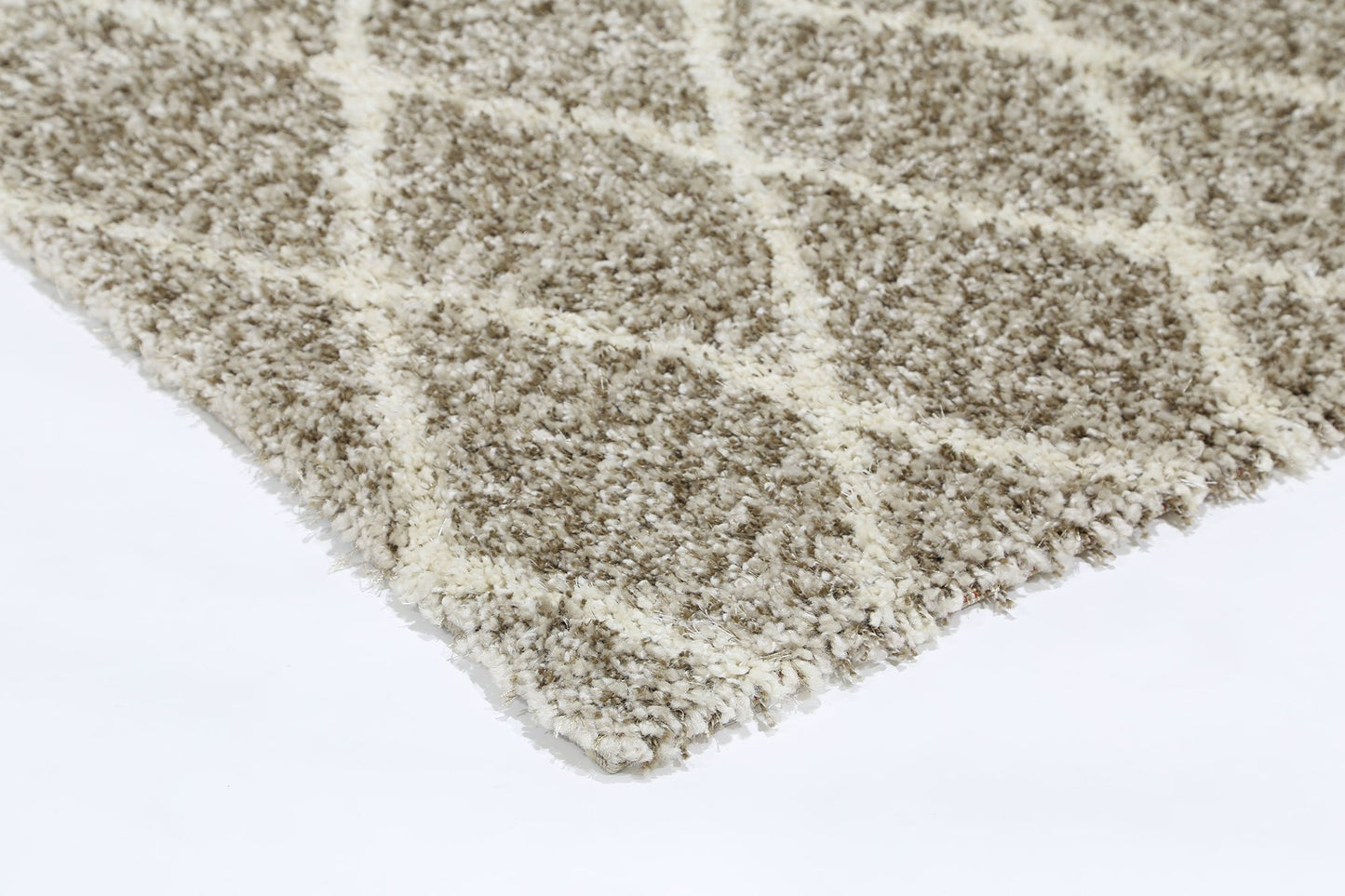 Brown Diamond Power Loomed Rug - Nova Rugs