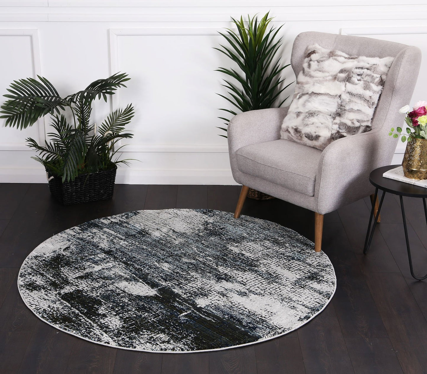 Calseus Modern Round Rug - Nova Rugs