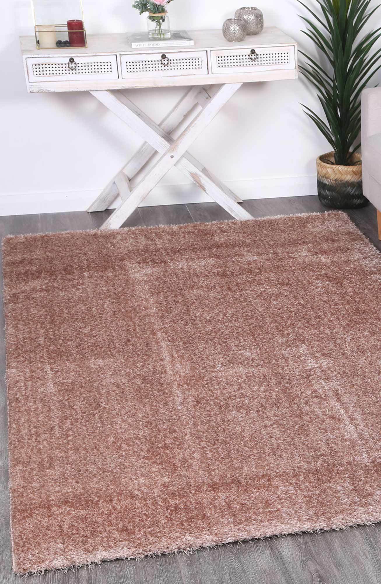 Camel Eden Soft Shag Rug - Nova Rugs