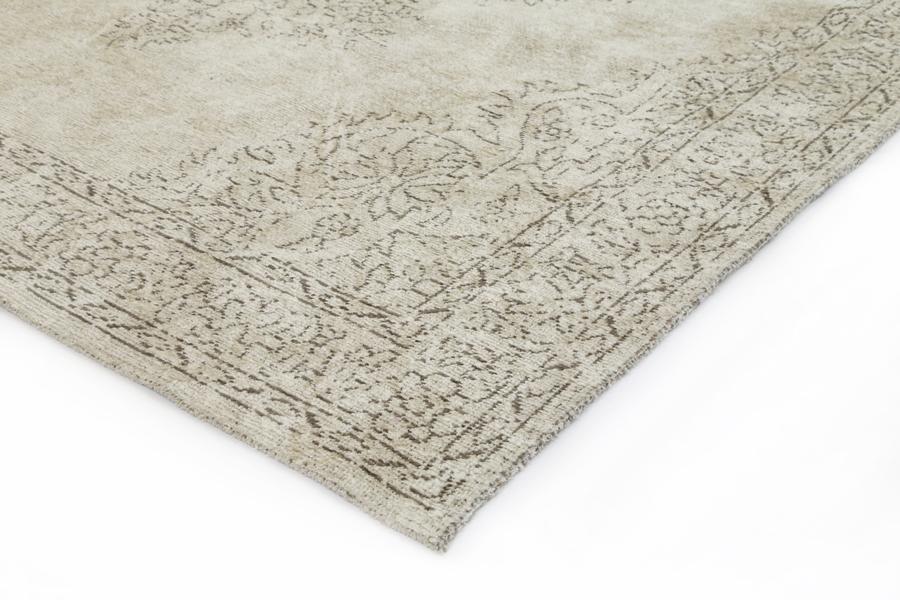Celeste Chenille & Cotton Bohemian Medallion Rug, Beige - Nova Rugs