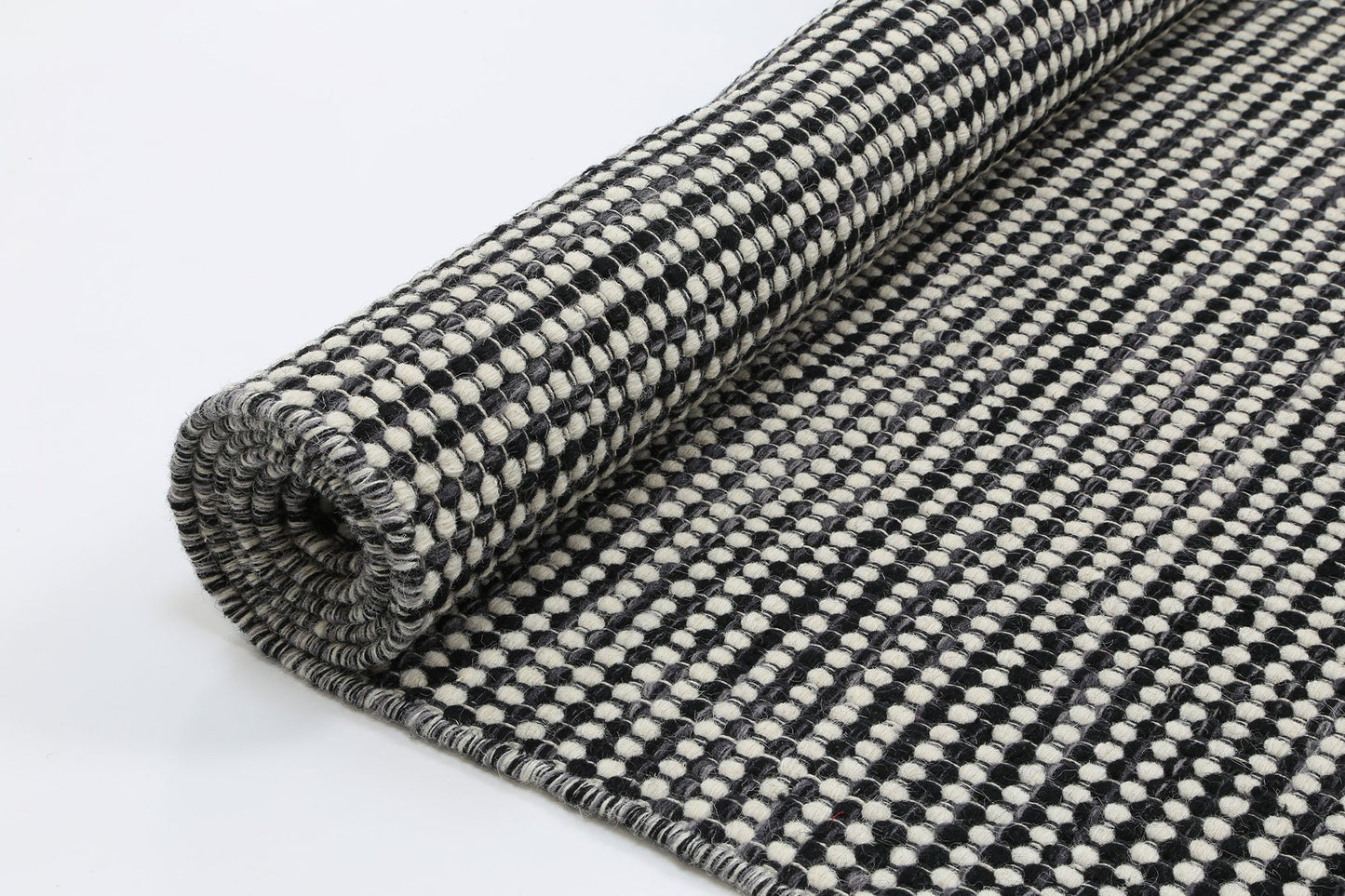 Charcoal Skandi Reversible Wool-Blend Rug - Nova Rugs