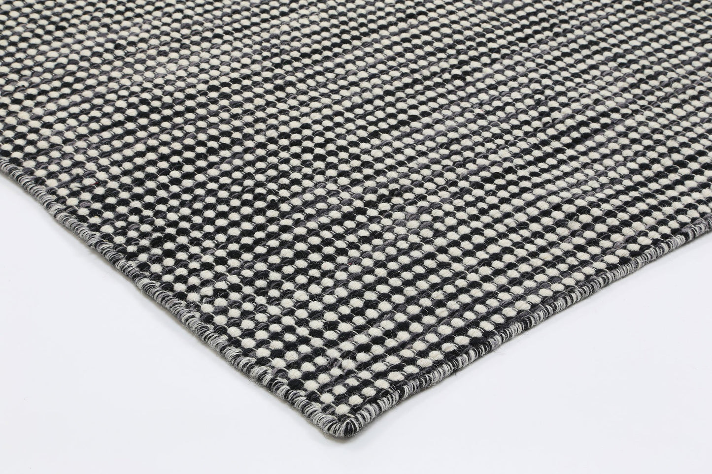 Charcoal Skandi Reversible Wool-Blend Rug - Nova Rugs
