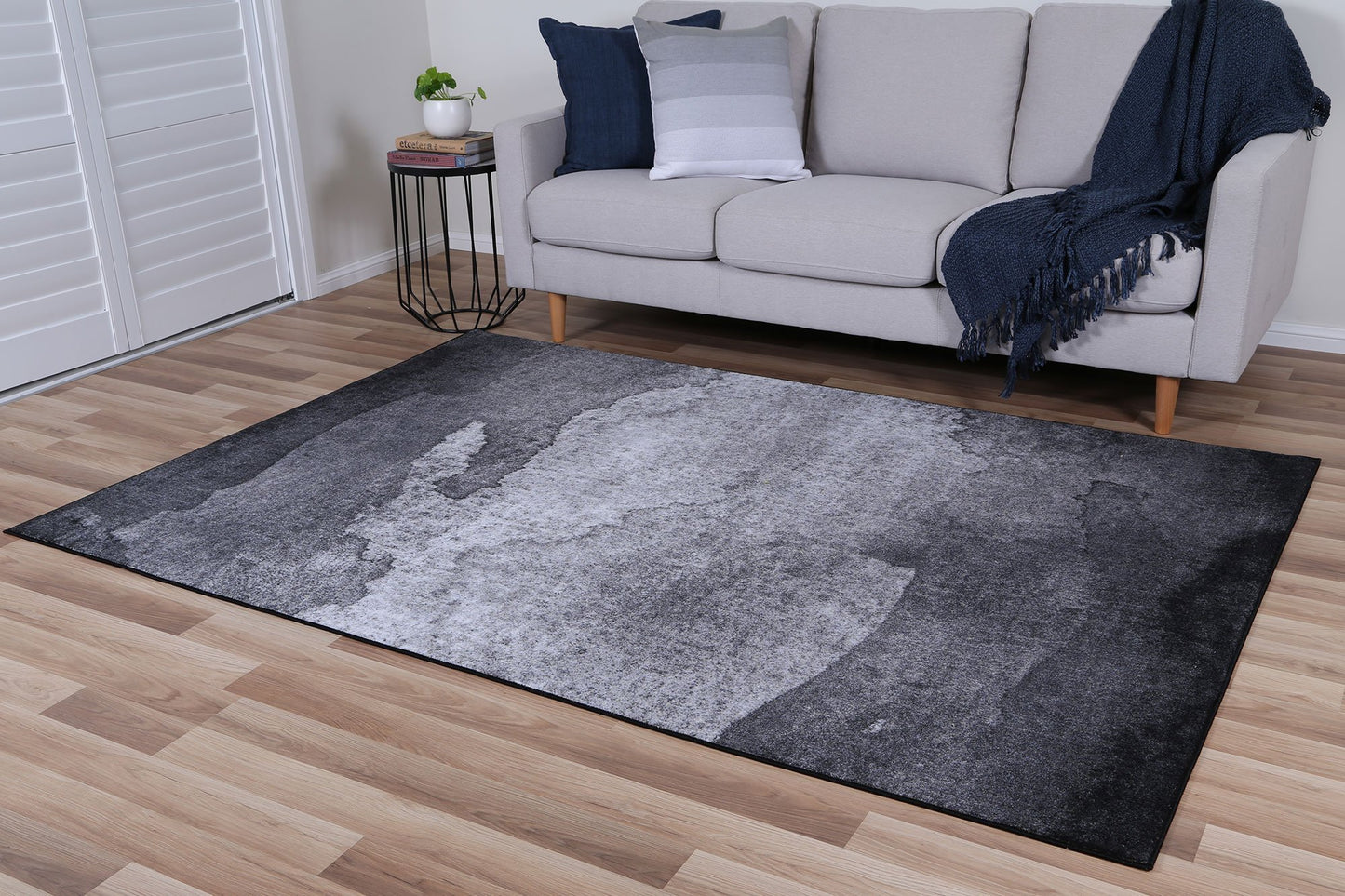 Charcoal Stunning Power Loomed Rug - Nova Rugs
