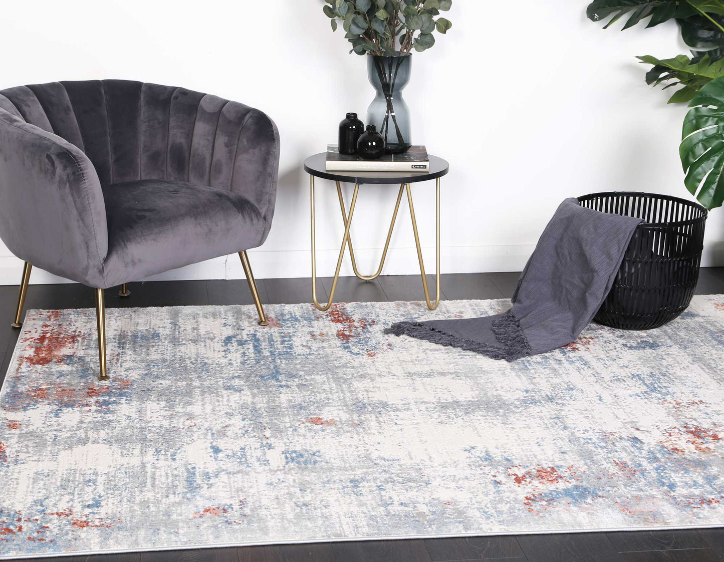 Cream & Brown Expressions Modern Rug - Nova Rugs