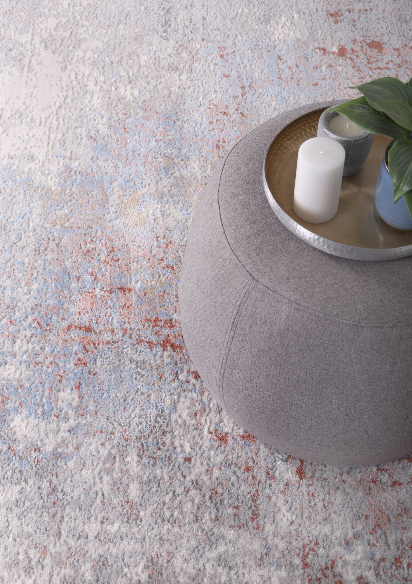 Cream & Red Expressions Modern Rug - Nova Rugs