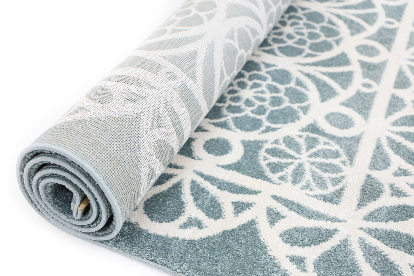 Daisy Doily Kids' Rug, Blue - Nova Rugs
