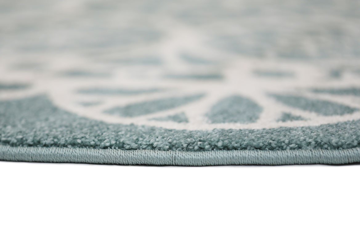 Daisy Doily Kids' Rug, Blue - Nova Rugs