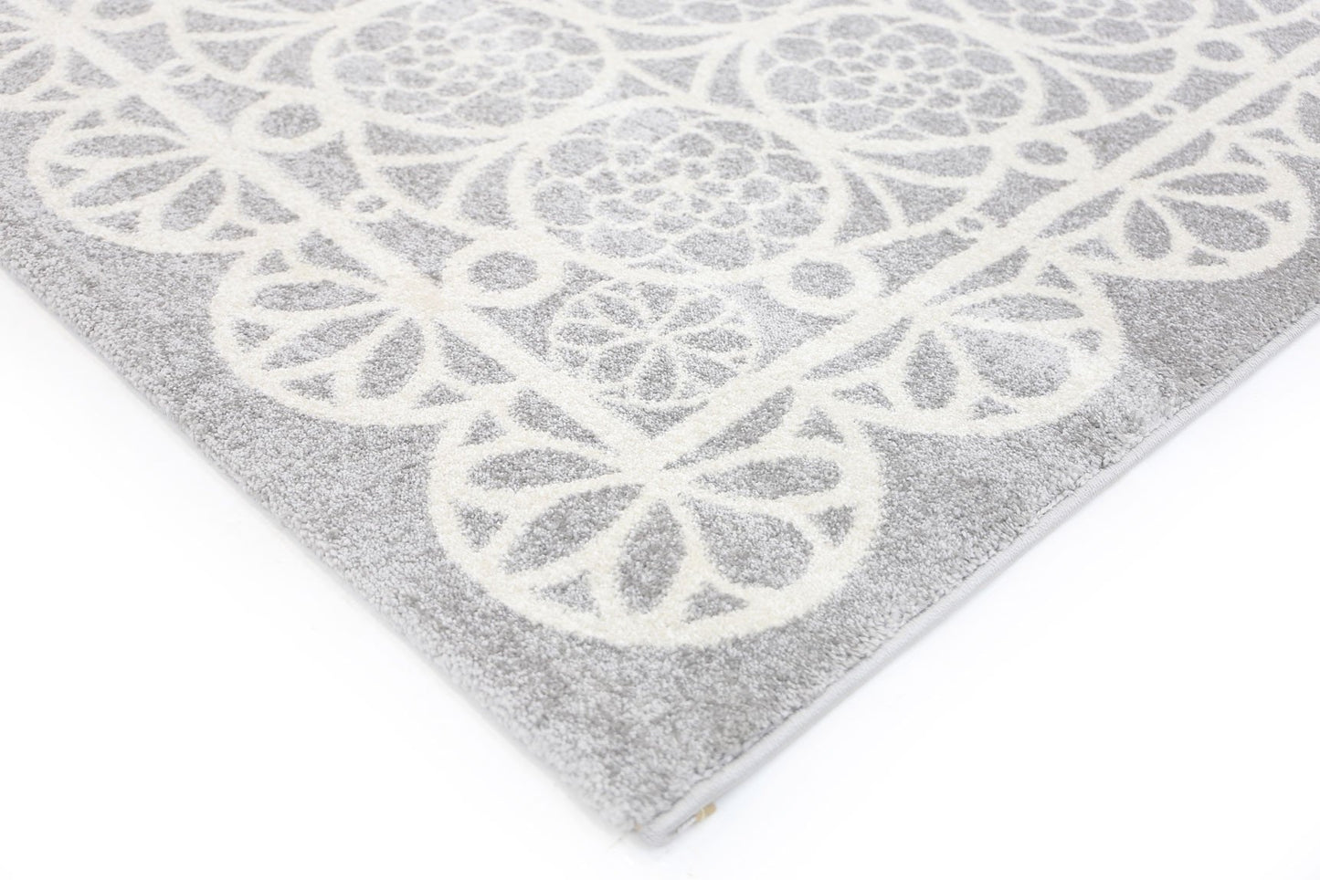 Daisy Doily Kids' Rug, Grey - Nova Rugs