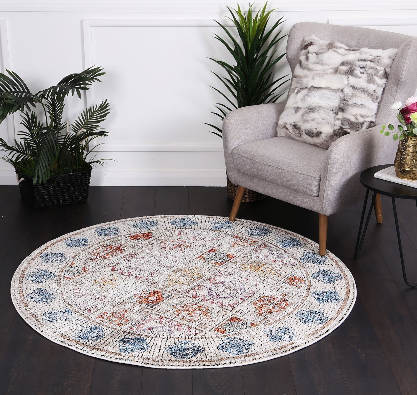 Deculia Modern Round Rug - Nova Rugs