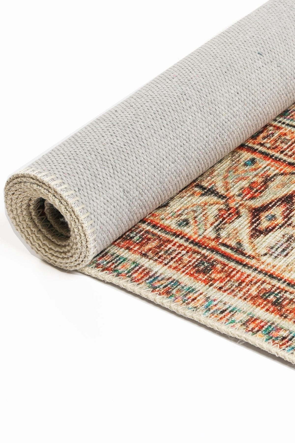 Distressed Louvre Rustic Blue Area Rug - Nova Rugs