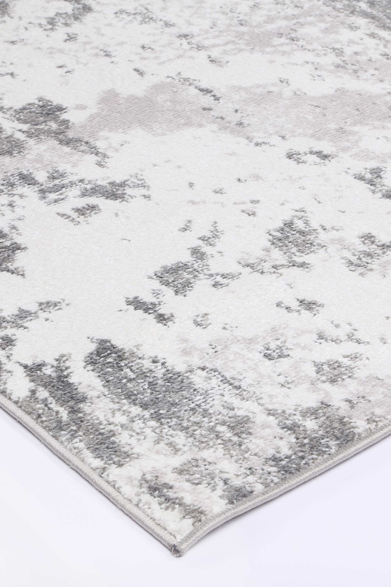 Ermina Modern Abstract Light Grey Rug - Nova Rugs
