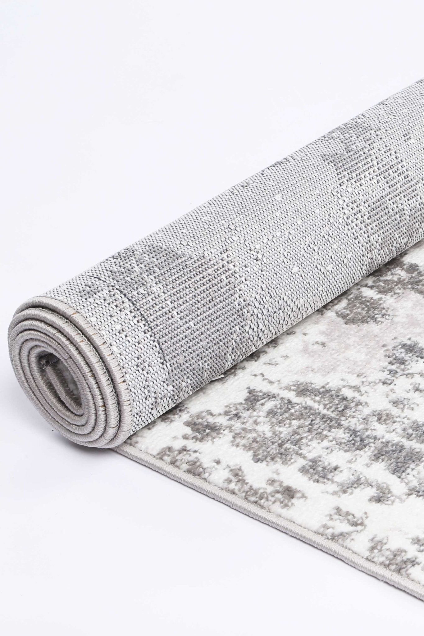 Ermina Modern Abstract Light Grey Rug - Nova Rugs