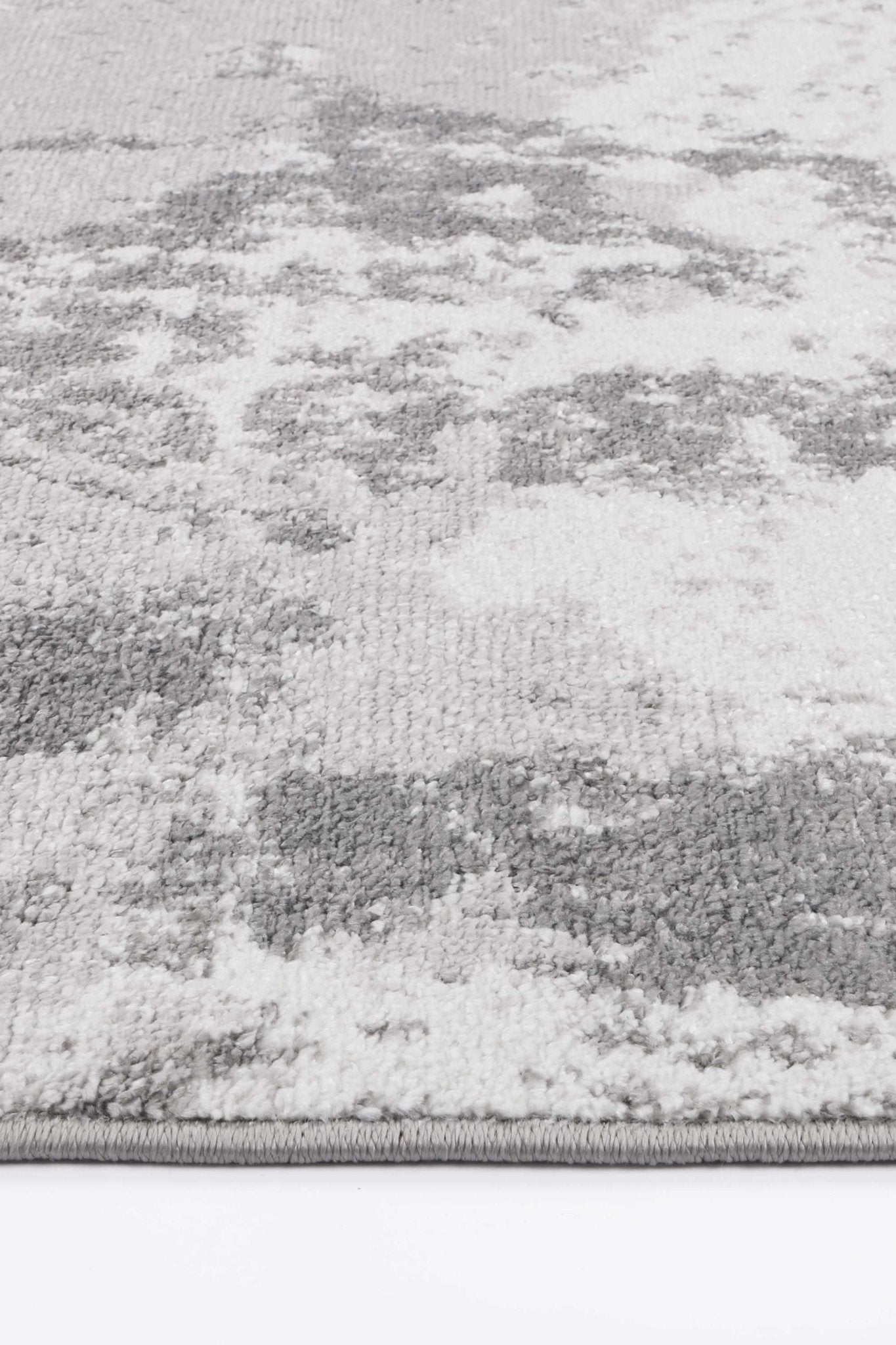 Ermina Modern Abstract Light Grey Rug - Nova Rugs