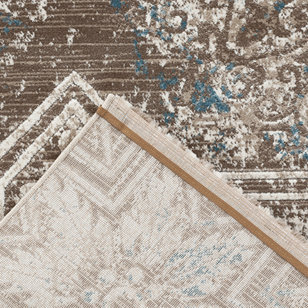 Fruzan Pau Turkish Made Modern Rug, Brown - Nova Rugs
