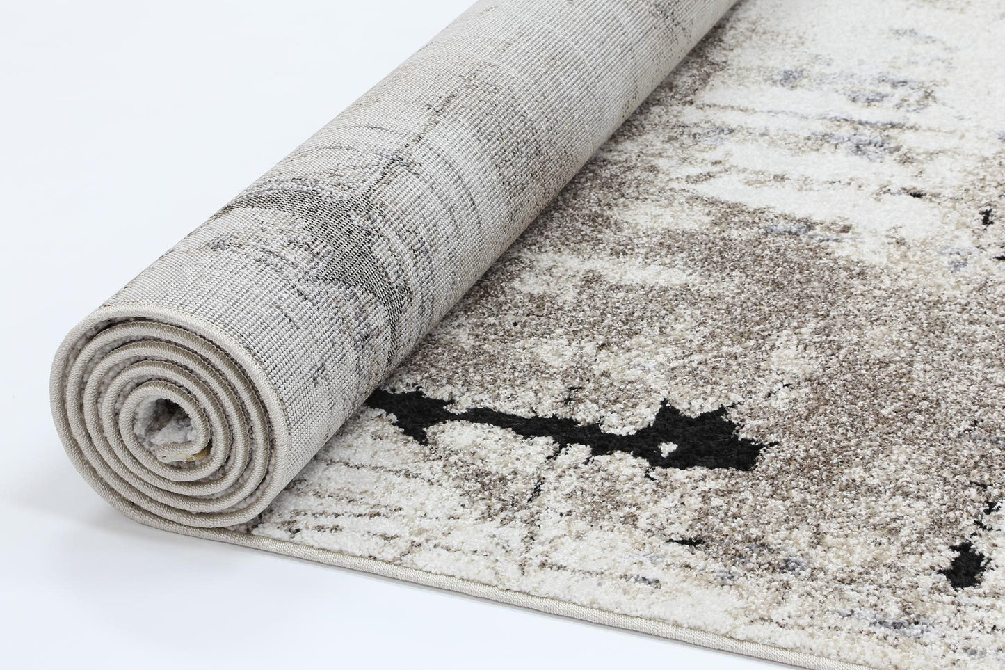 Grey Abstract Boston Rug - Nova Rugs