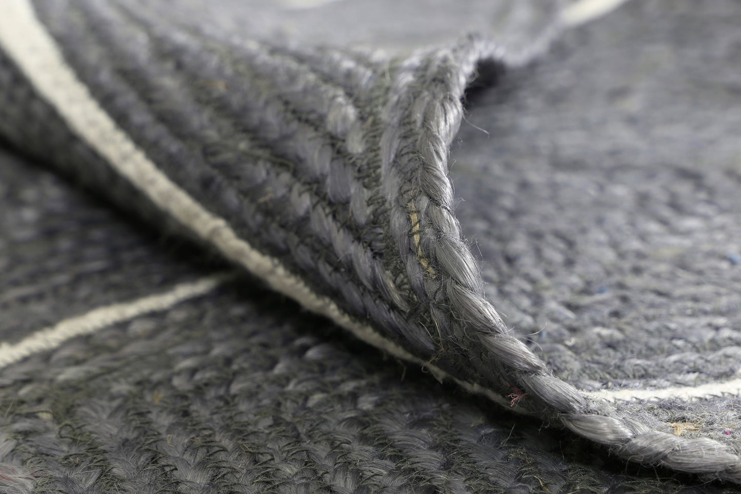 Grey Artisan Diamond Weave Jute Rug - Nova Rugs