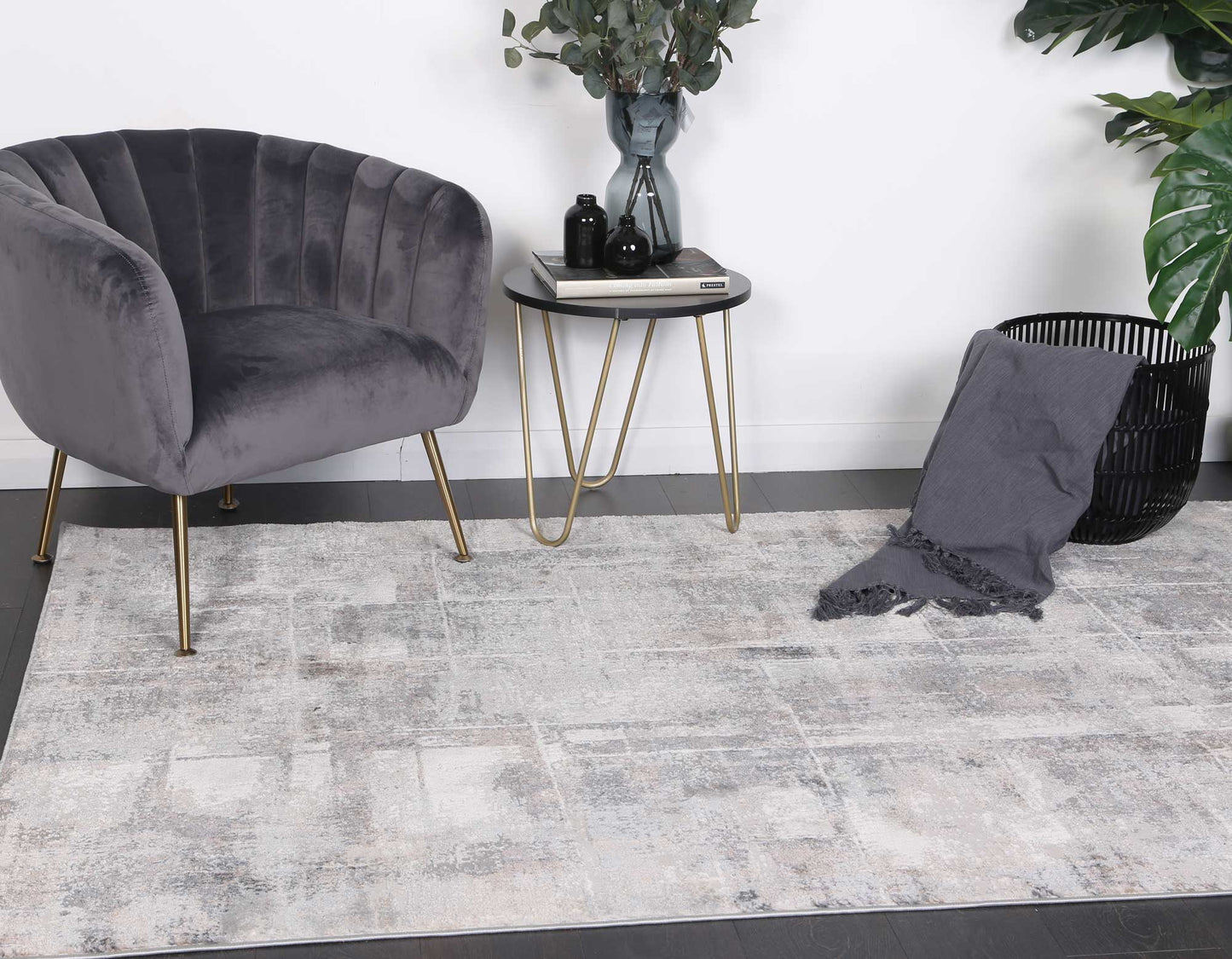 Grey & Beige Expressions Modern Rug - Nova Rugs