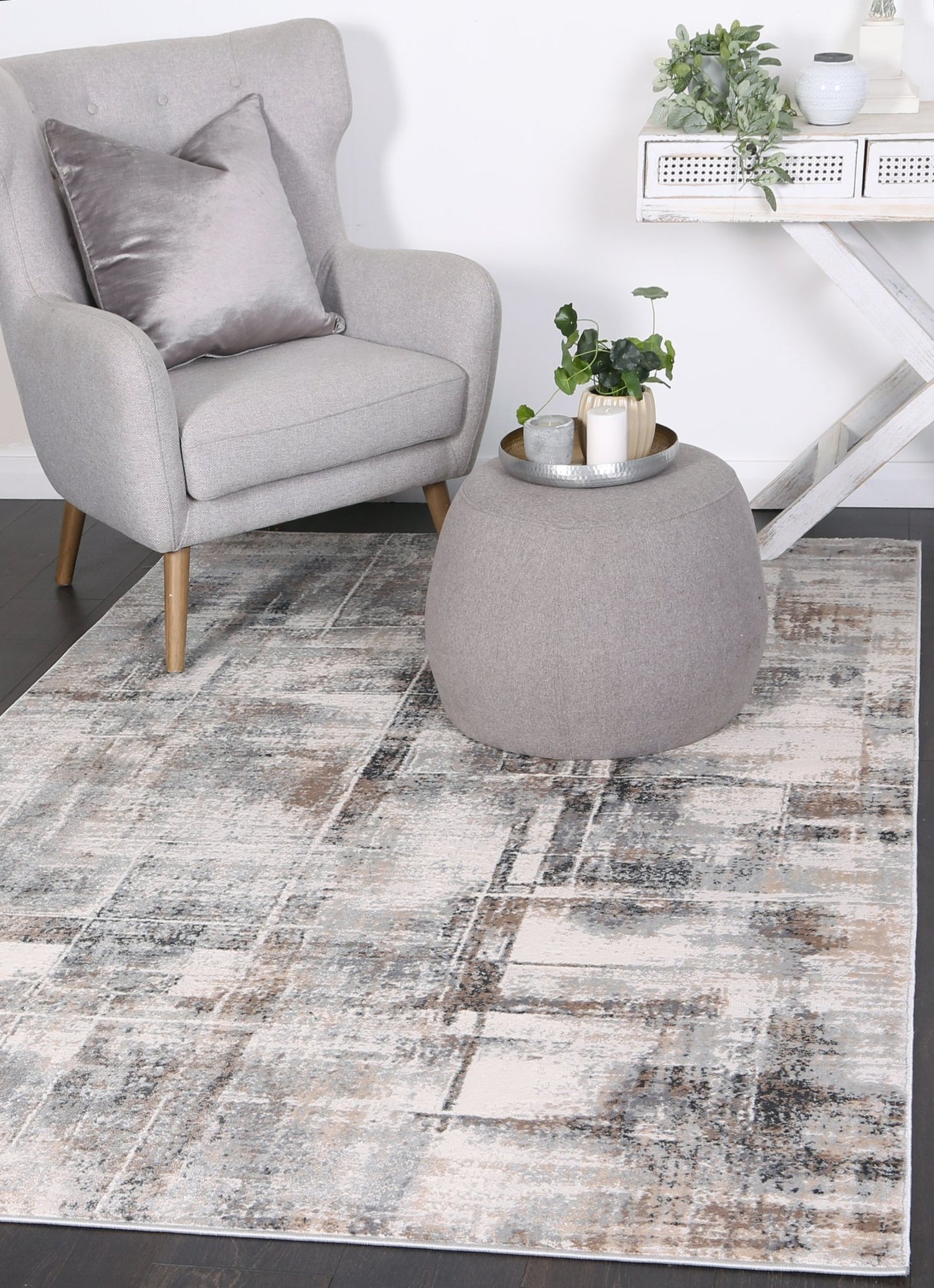 Grey & Beige Expressions Modern Rug - Nova Rugs