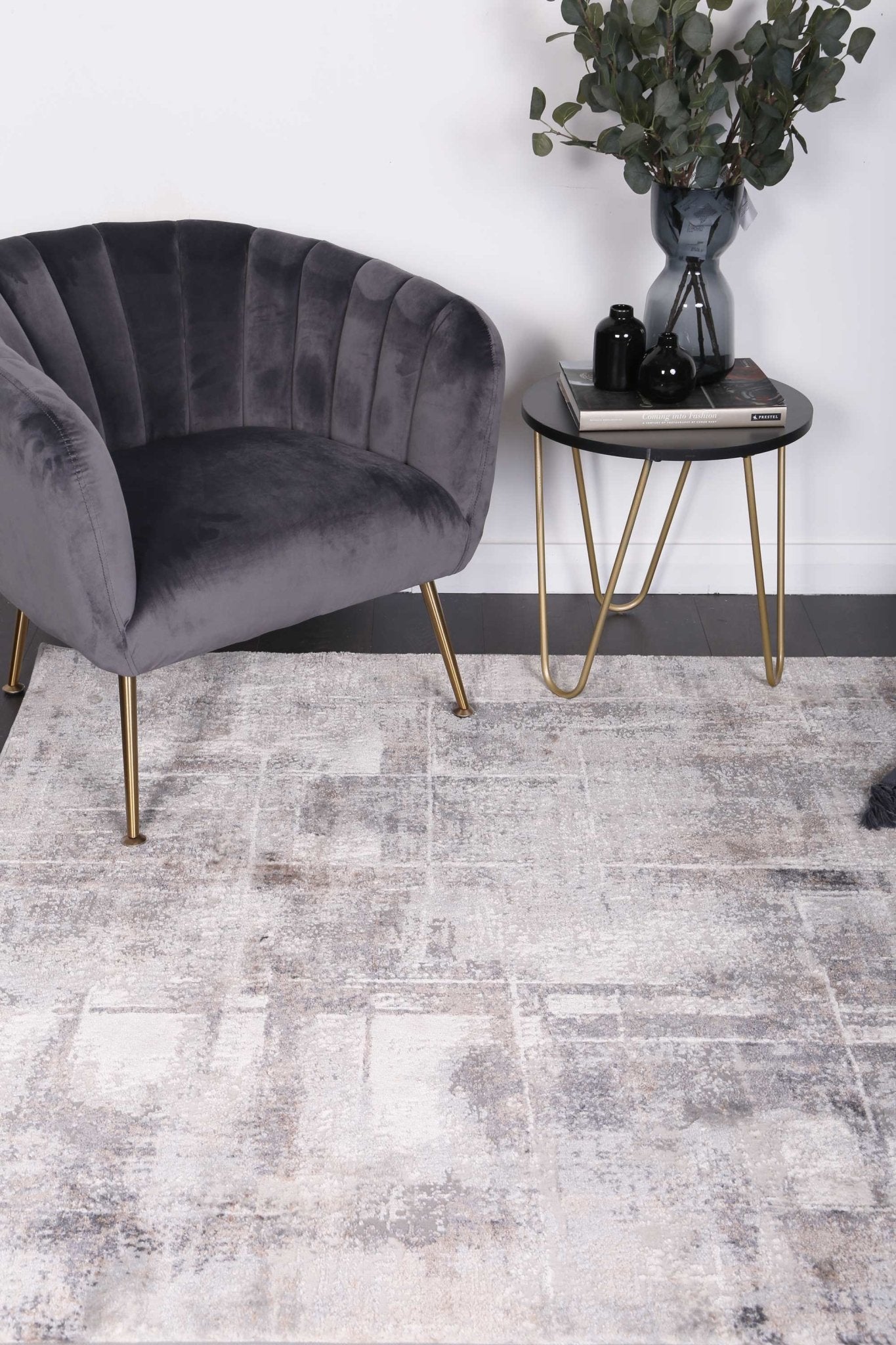 Grey & Beige Expressions Modern Rug - Nova Rugs