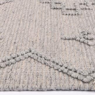Grey Dipti Hand-Tufted Wool-Blend Runner - Nova Rugs