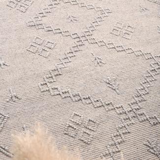 Grey Dipti Hand-Tufted Wool-Blend Runner - Nova Rugs