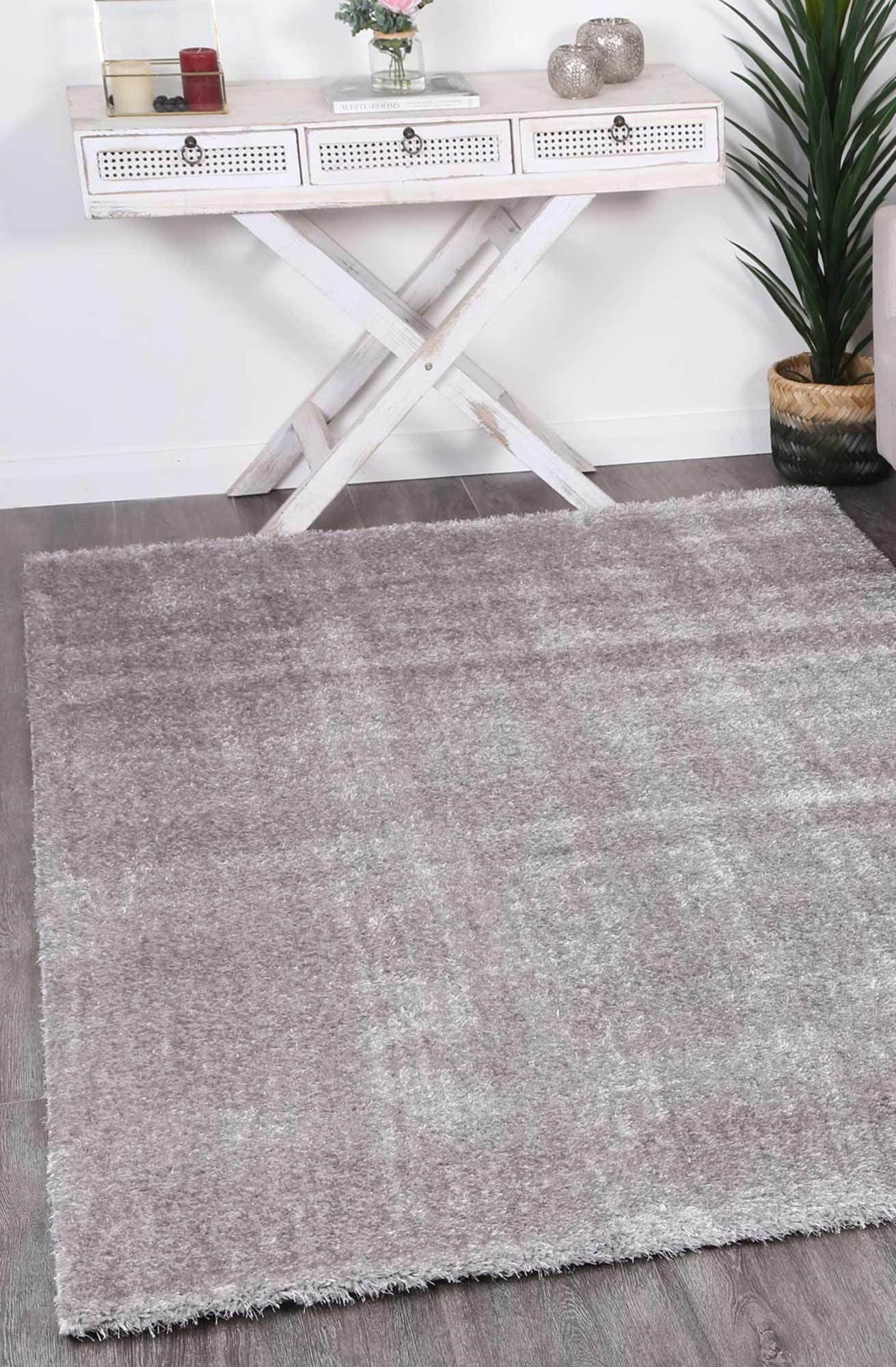 Grey Eden Soft Shag Rug - Nova Rugs