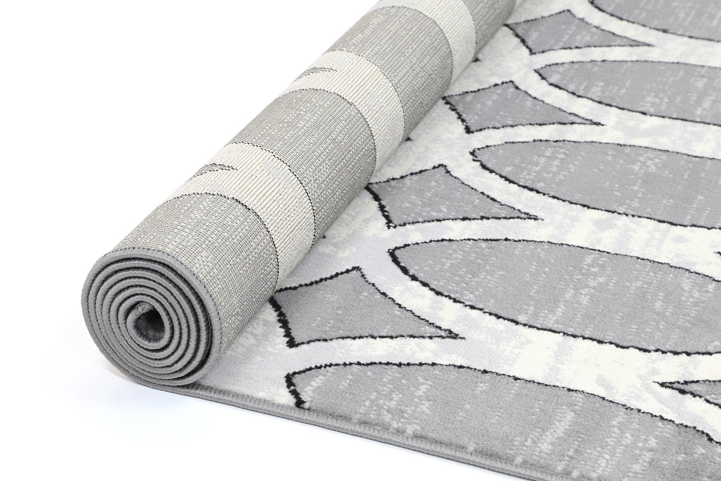 Grey Elise Patterned Rug - Nova Rugs