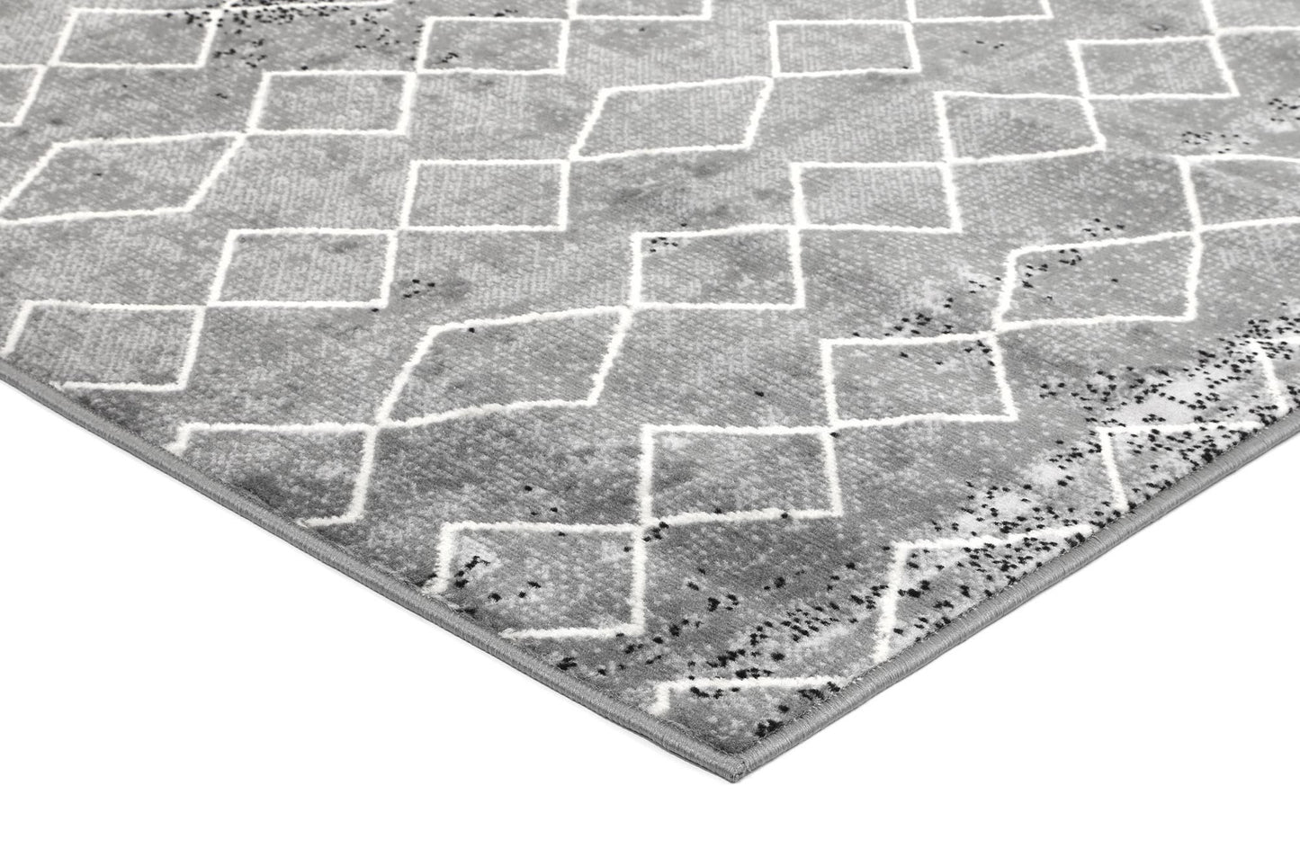 Grey Elise Trellis Rug - Nova Rugs