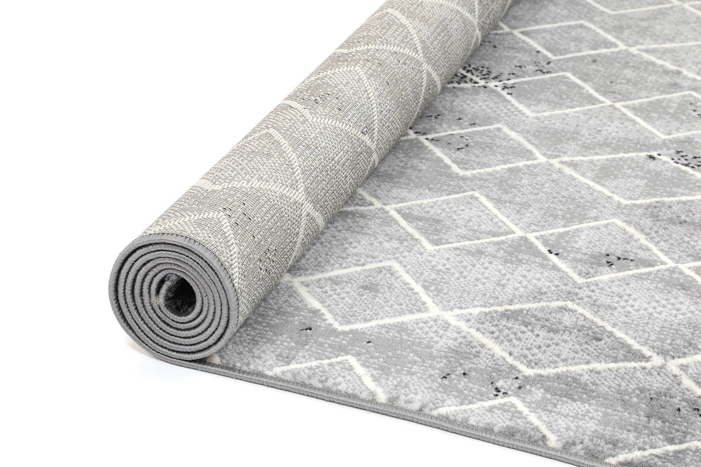 Grey Elise Trellis Rug - Nova Rugs