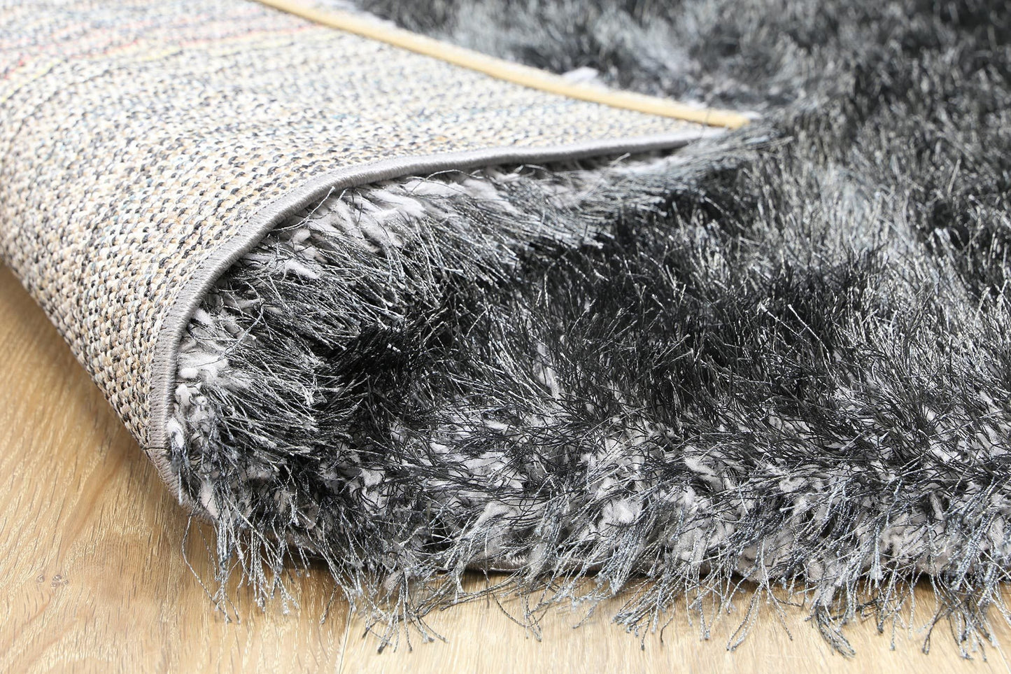Grey Evas Shag Rug - Nova Rugs