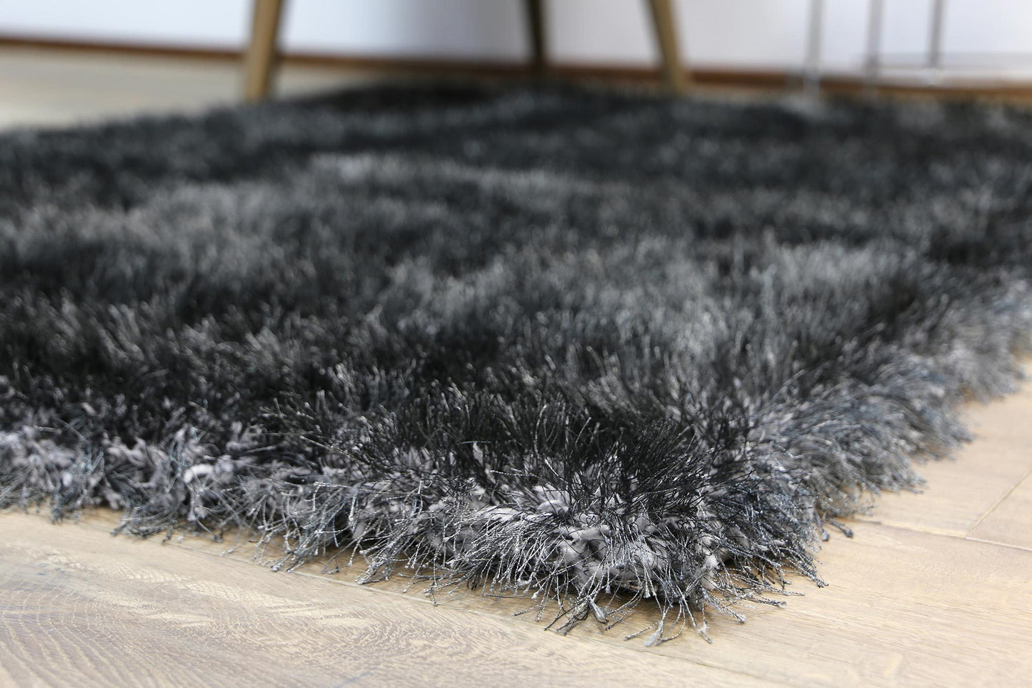 Grey Evas Shag Rug - Nova Rugs