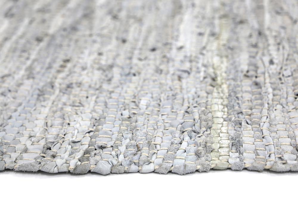 Grey Gypsy Hand-Woven Leather Rug - Nova Rugs