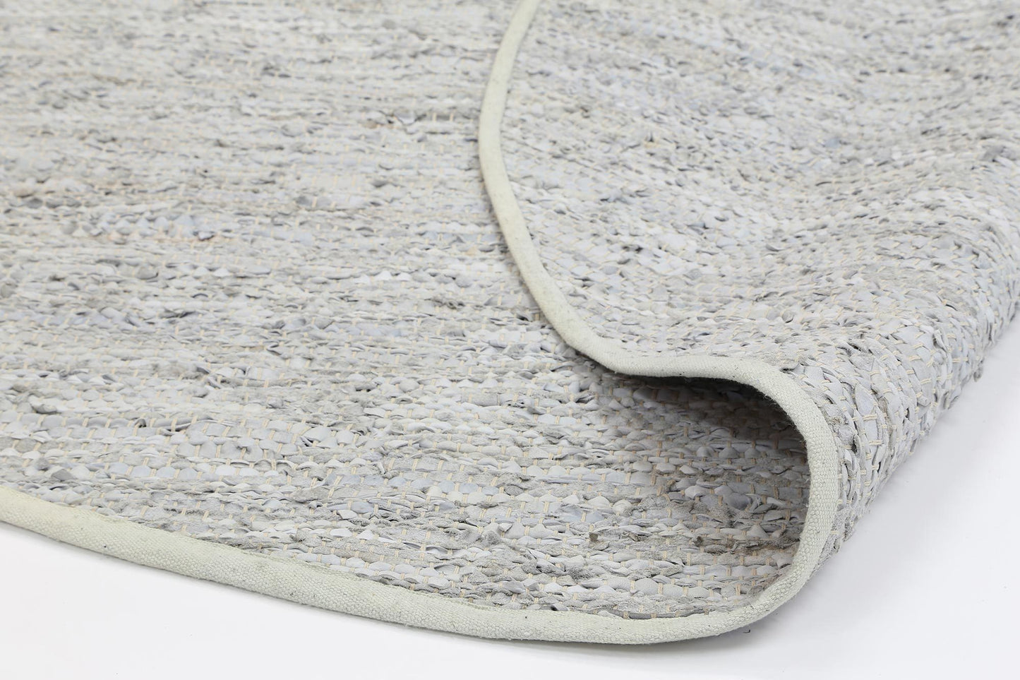 Grey Gypsy Hand-Woven Leather Rug - Nova Rugs