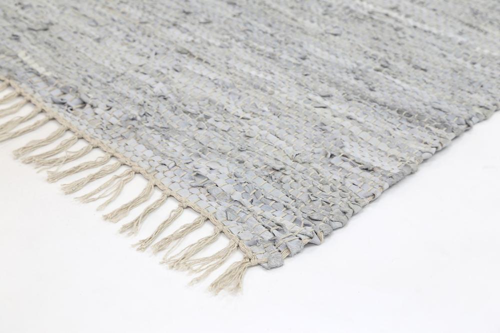 Grey Gypsy Hand-Woven Leather Rug - Nova Rugs