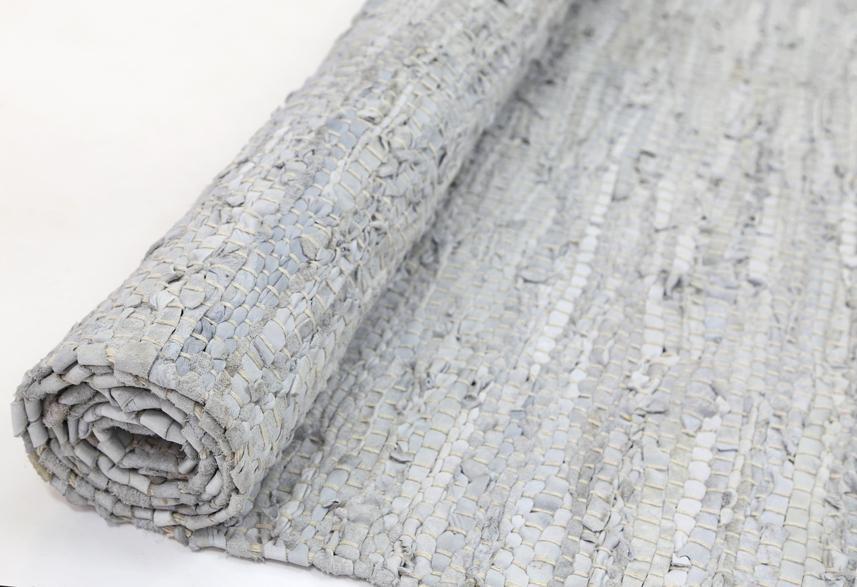Grey Gypsy Hand-Woven Leather Rug - Nova Rugs