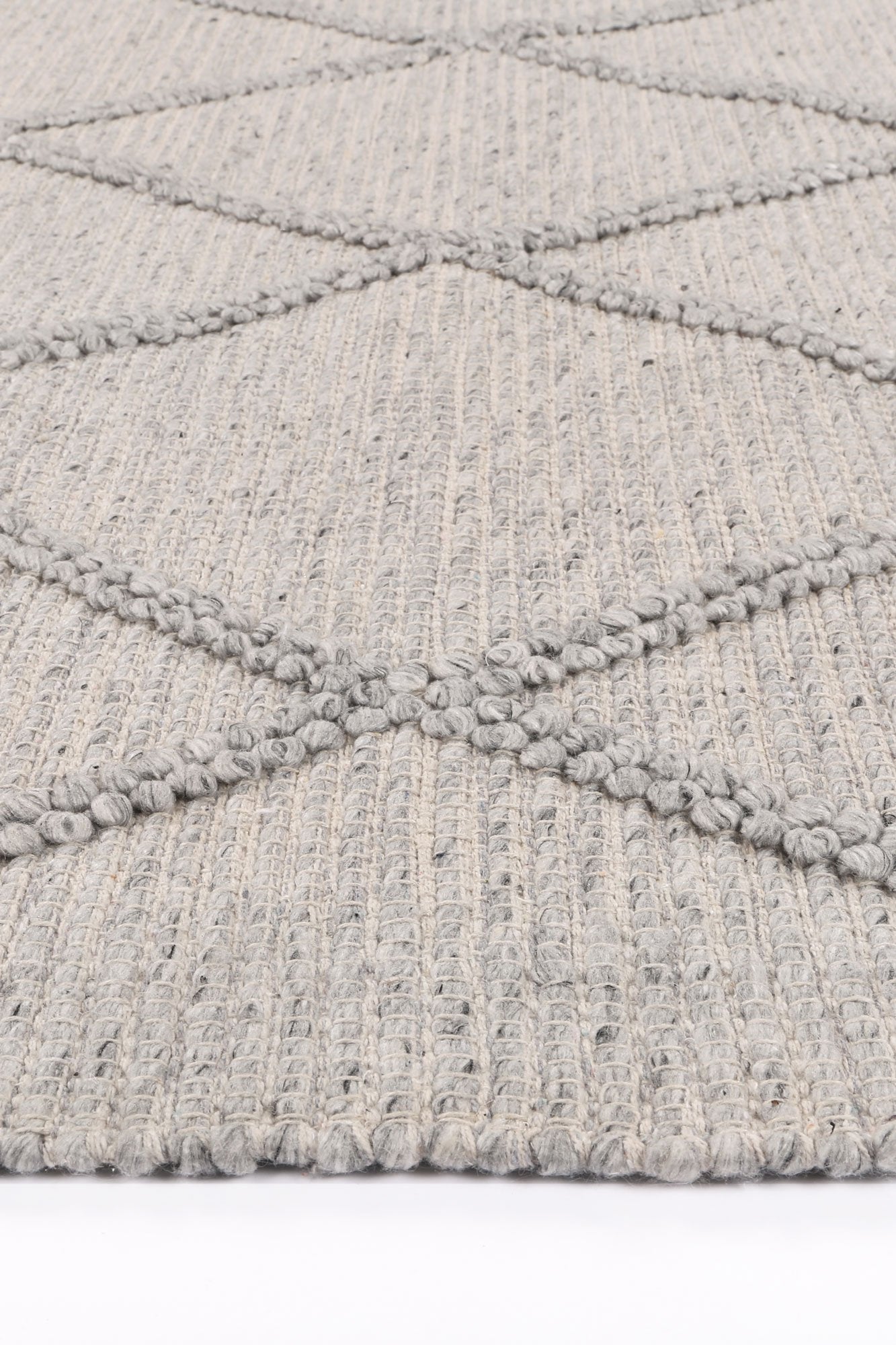 Grey Harsha Hand-Tufted Wool-Blend Rug - Nova Rugs